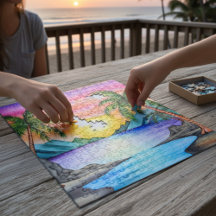 Island Tropical Beach Sunset