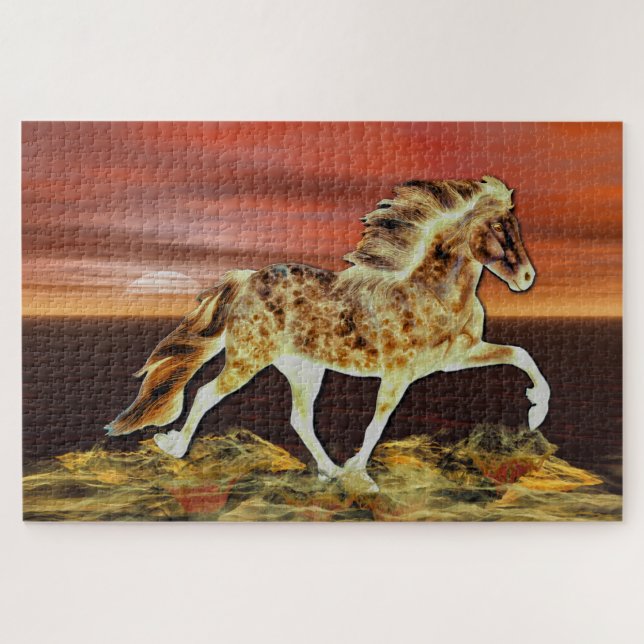 Quebra-cabeça Islandês em Fogo (Horizontal)