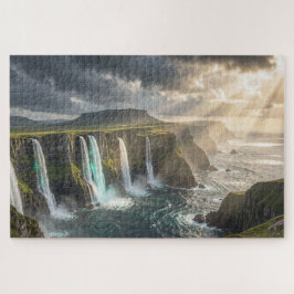 Quebra-cabeça Isle of Legends Coastal Waterfall Jigsaw Puzzle