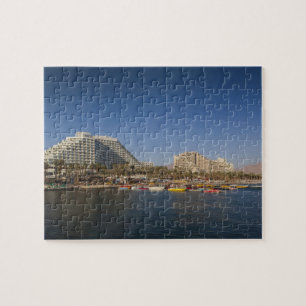 Quebra-cabeça Israel, o Negev, Eilat, a praia do Mar Vermelho