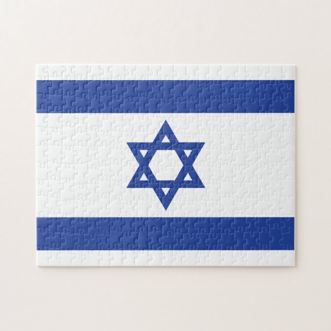 Quebra-cabeça israeli Flag (Horizontal)