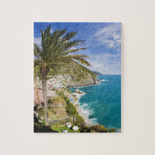 Quebra-cabeça Itália, Cinque Terre, Vernazza, Cidade na Encosta