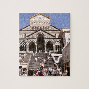 Quebra-cabeça Italia, igreja na costa de Amalfi