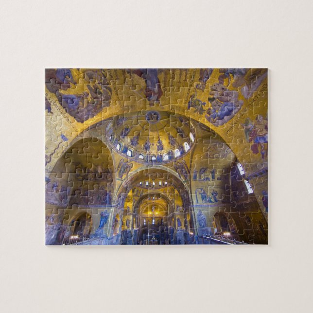 Quebra-cabeça Itália, Veneza. Interior da Catedral de São Marcos (Horizontal)