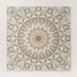 Quebra-cabeça Ivory Flowers Jigsaw Puzzle