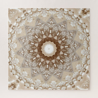 Quebra-cabeça Ivory Flowers Jigsaw Puzzle