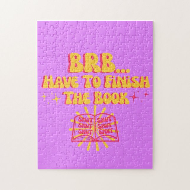Quebra-cabeça Já volto, tenho que terminar o livro  (Vertical)