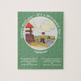 Quebra-cabeça Jack e Jill Madre Goose Itens de Festa de aniversá