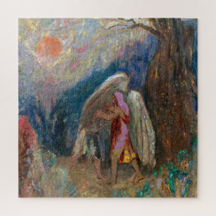 Quebra-cabeça Jacob e o Anjo Odilon Redon