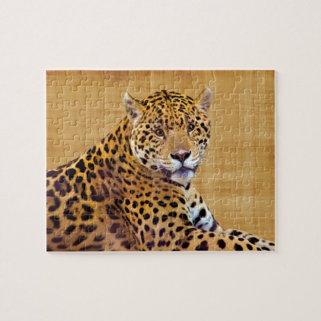 Quebra-cabeça Jaguar Grande Gato-amante #Gift (Horizontal)