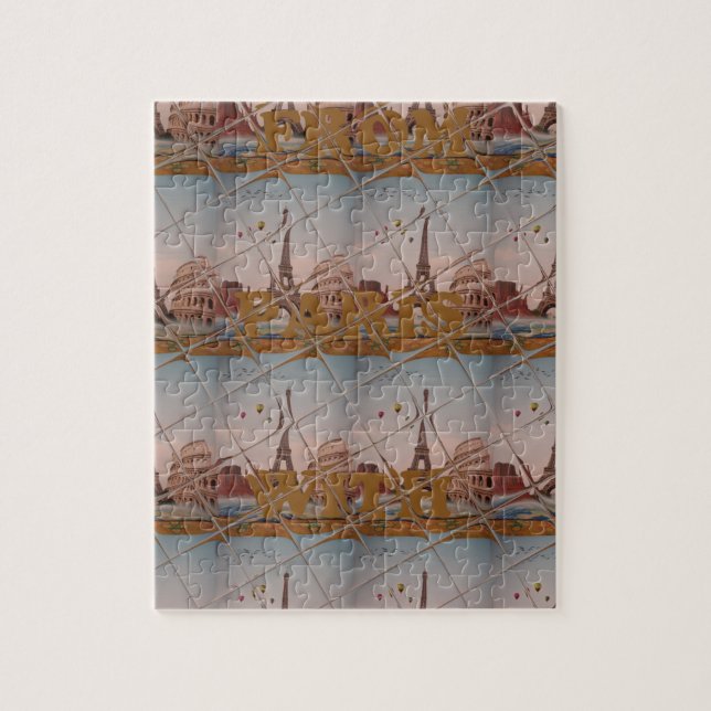 Quebra-cabeça J'aime Paris (I Love Paris) (Vertical)