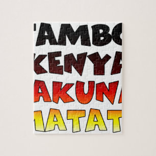 Quebra-cabeça Jambo Kenya Hakuna Matata