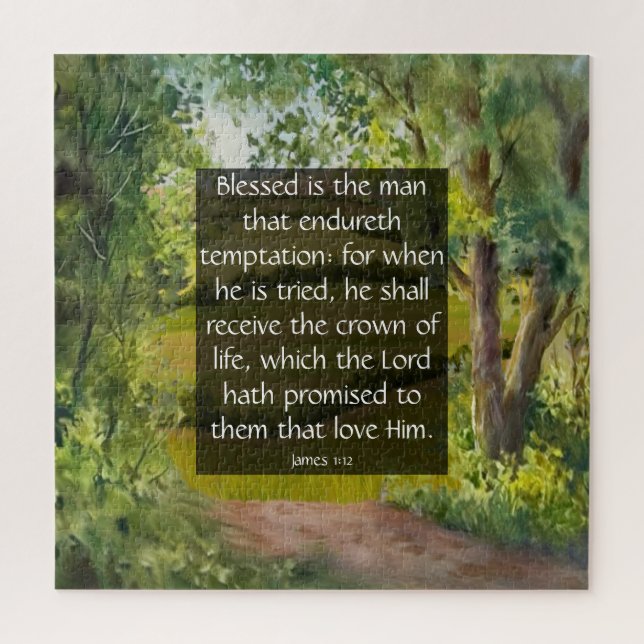 Quebra-cabeça James 1:12 (Vertical)