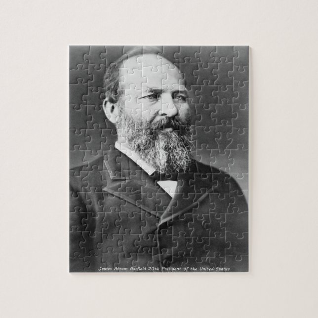 Quebra-cabeça James Abraham Garfield 20 presidente da América. (Vertical)