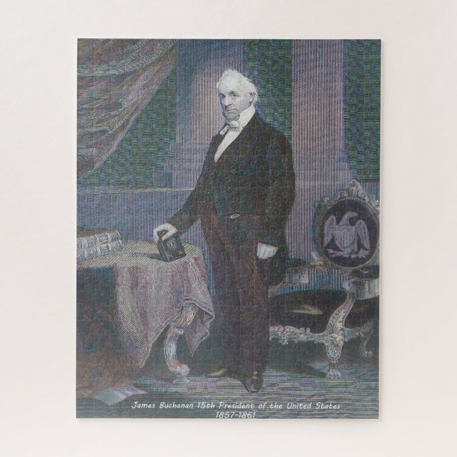 Quebra-cabeça James Buchanan 15º Presidente da América. (Vertical)