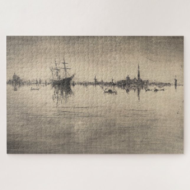 Quebra-cabeça James Whistler - Noturne, de Veneza (Horizontal)