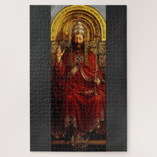 Quebra-cabeça Jan van Eyck Deus Pai no Trono Arte Fina