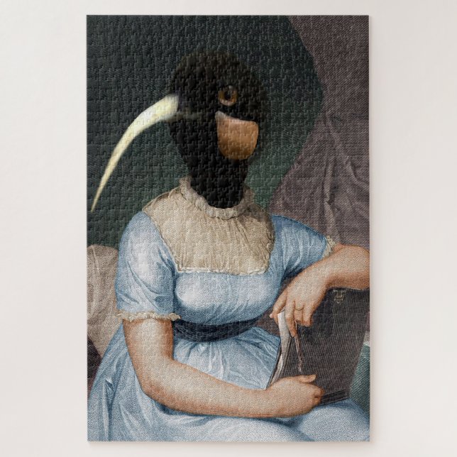 Quebra-cabeça Jane Austen com cabeça de pássaro (Vertical)