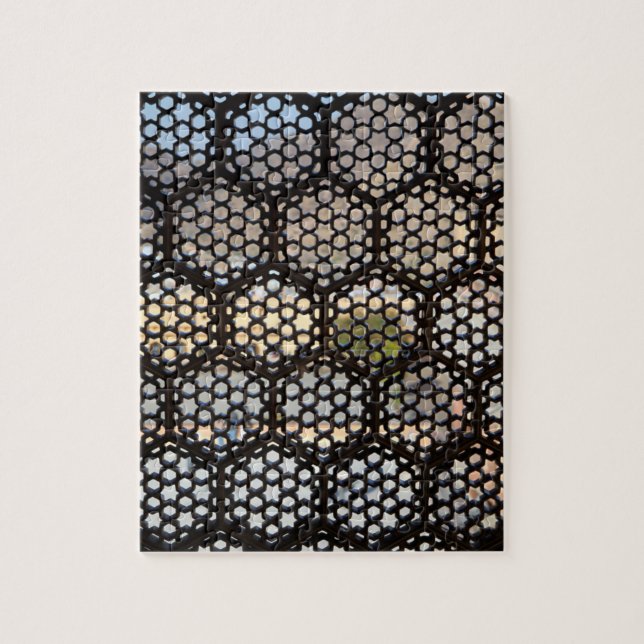 Quebra-cabeça Janela de Treliça Geométrica, Índia (Vertical)