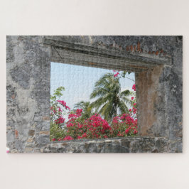 Quebra-cabeça Janela tropical