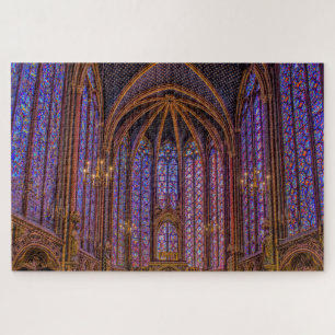 Quebra-cabeça Janelas de vidro manchadas em Sainte-Chapelle, Par