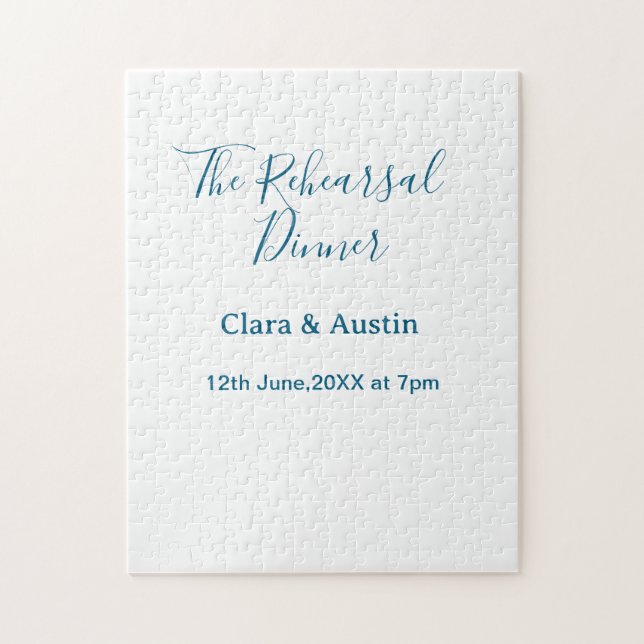 Quebra-cabeça jantar de ensaio na noite anterior simples mínimo  (Vertical)