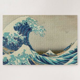 Quebra-cabeça Japão - Arte Japonesa/Onda de Excelente em Kanagaw