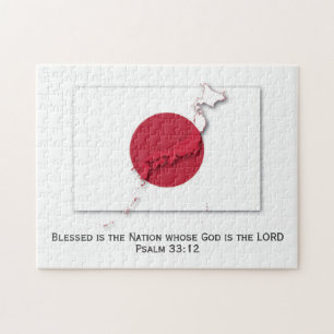 Quebra-cabeça JAPÃO Hinomaru Nação Abençoada BANDEIRA JAPO