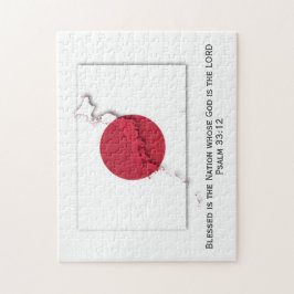 Quebra-cabeça JAPÃO | Hinomaru | Nação Abençoada | BANDEIRA JAPO