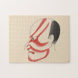 Quebra-cabeça Japão - Kabuki tradicional - vermelho4 -