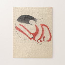 Quebra-cabeça Japão - Kabuki tradicional - vermelho4 -