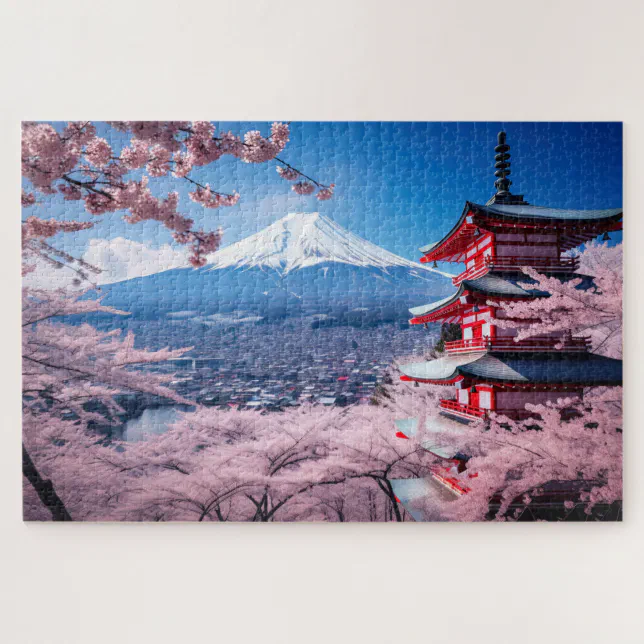 Quebra cabeca 1000 mil peças Flor de Sakura Ceerejeiras em Kyoto