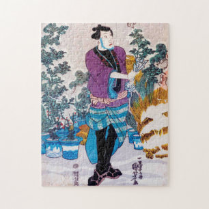 Quebra-cabeça Japonês Bonsai Master, Kuniyoshi, Ukiyo-e