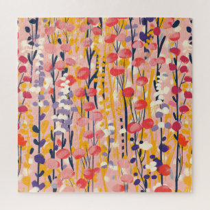 Quebra-cabeça Jardim Botânico Floral de Flores Silvestres Modern