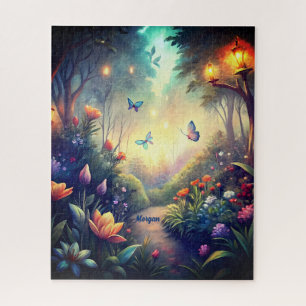 Quebra-cabeça Jardim Crepúsculo Encantado - Presente de Floresta