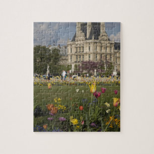 Quebra-cabeça Jardim das Tulherias, Louvre, Paris, França