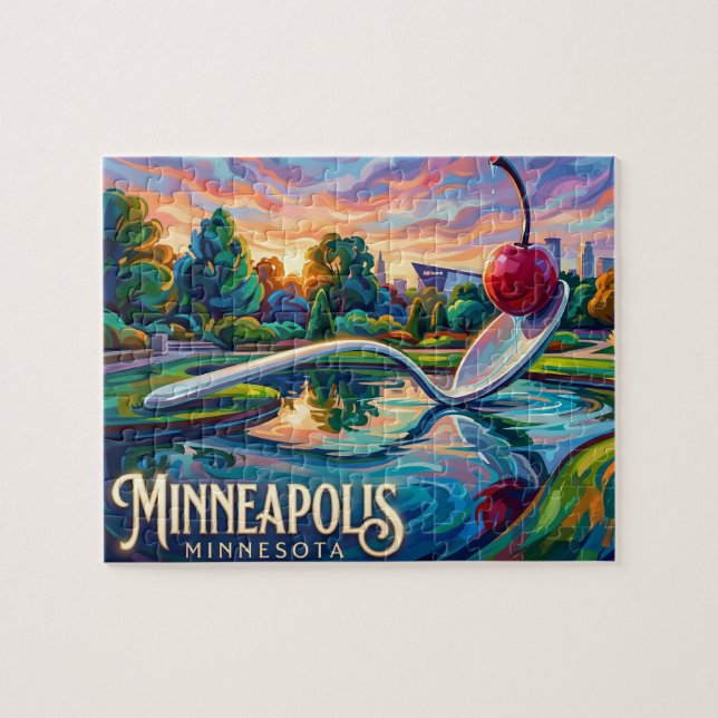 Quebra-cabeça Jardim de Esculturas de Minneapolis Minnesota (Horizontal)
