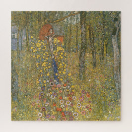 Quebra-cabeça Jardim de fazenda com Crucifixo (por Gustav Klimt)