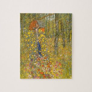 Quebra-cabeça Jardim de Fazenda Gustav Klimt com Crucifix