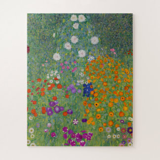 Quebra-cabeça Jardim de Flores por Gustav Klimt