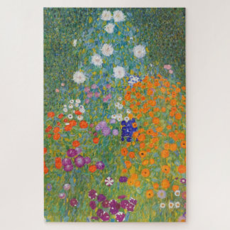 Quebra-cabeça Jardim de Flores por Gustav Klimt