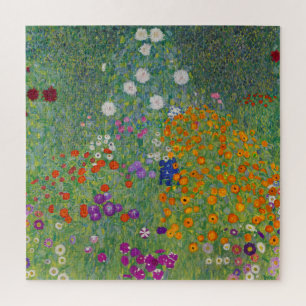 Quebra-cabeça Jardim de Flores por Gustav Klimt
