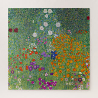 Quebra-cabeça Jardim de Flores por Gustav Klimt