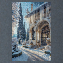 Quebra-cabeça Jardim de gelo elegante do inverno de Férias