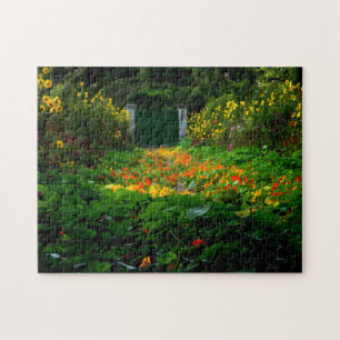 Quebra-cabeça Jardim de Monet, Giverny, França no outono