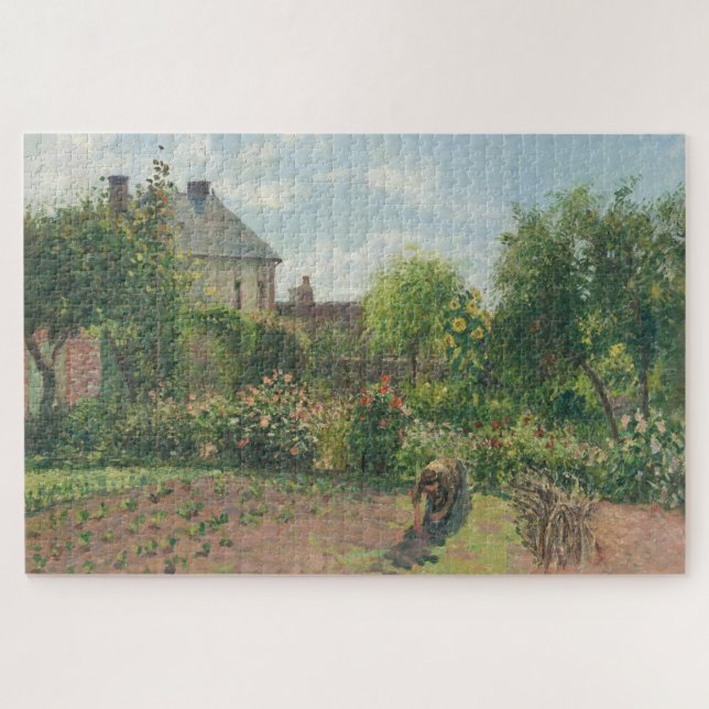 Quebra-cabeça Jardim do Artista Camille Pissarro Art 1000 (Horizontal)