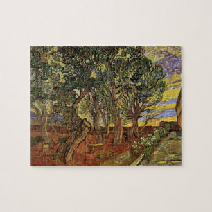 Quebra-cabeça Jardim do Hospital Saint-Paul por Vincent van Gogh
