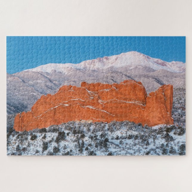 Quebra-cabeça Jardim dos Deuses | Pikes Peak, Colorado (Horizontal)