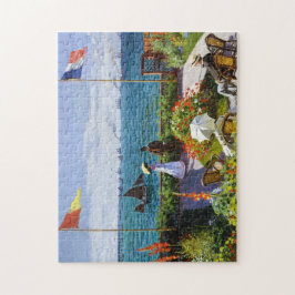 Quebra-cabeça Jardim em Sainte-Adresse, Claude Monet 1867