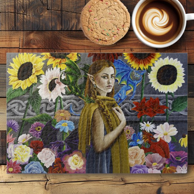 Quebra-cabeça Jardim Flor do Dragão Elf (Criador carregado)